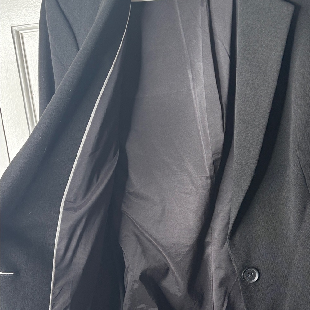 Express Black Women's Single-Button Notch Lapel Blazer sz12 - Picture 6 of 8